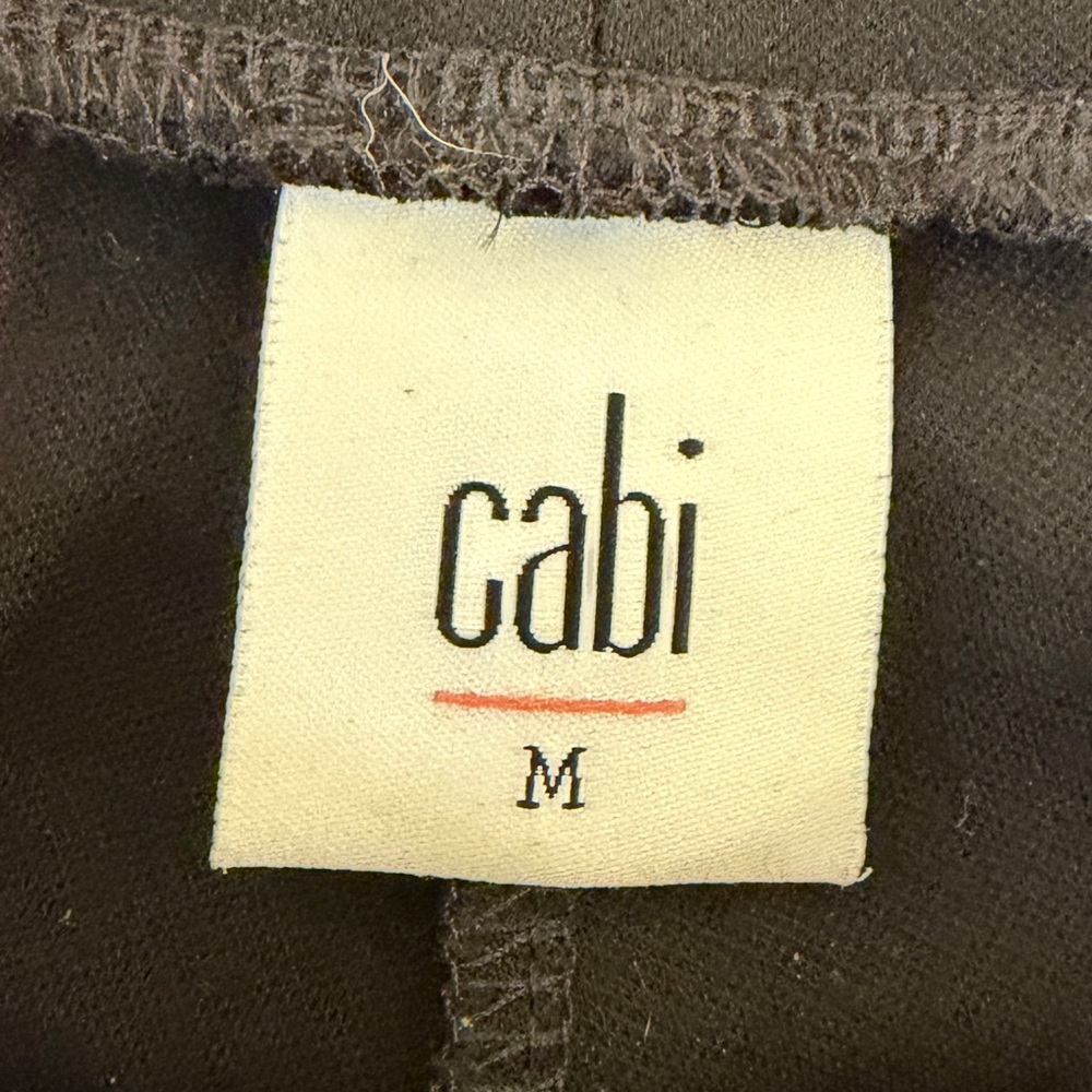 CAbi Black Faux Leather Panel Pants - Picture 6 of 12
